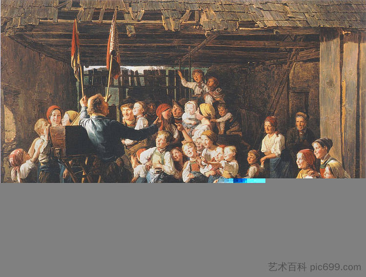 秀男 The peep-show man (1847)，费尔迪南德·乔治·瓦尔特米勒