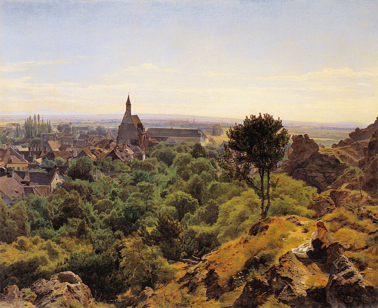 莫德林景观 View to Mödling (1848; Austria  )，费尔迪南德·乔治·瓦尔特米勒