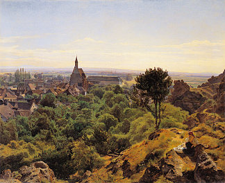 莫德林景观 View to Mödling (1848; Austria                     )，费尔迪南德·乔治·瓦尔特米勒