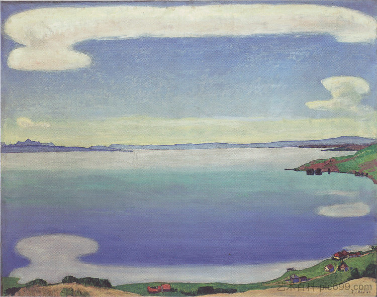 从切克斯布雷斯出发的日内瓦湖 Lake Geneva from Chexbres (c.1905)，费迪南德·霍德勒