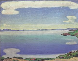 从切克斯布雷斯出发的日内瓦湖 Lake Geneva from Chexbres (c.1905)，费迪南德·霍德勒