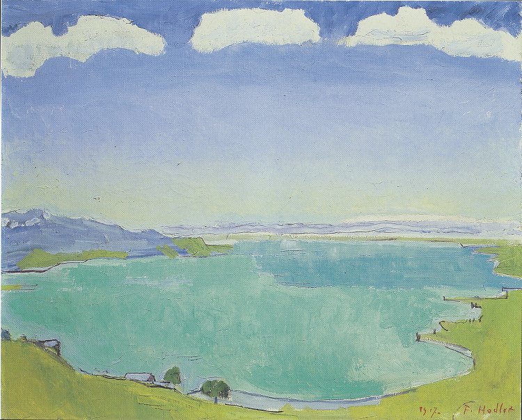 从考克斯看日内瓦湖 Lake Geneva from the Caux (1917)，费迪南德·霍德勒