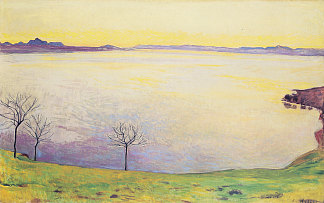 切克斯布雷斯的日内瓦湖 Lake Geneva in Chexbres (1911)，费迪南德·霍德勒