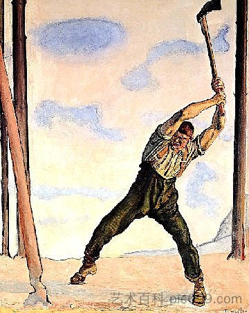 伐木 工人 Lumberjack (1910)，费迪南德·霍德勒