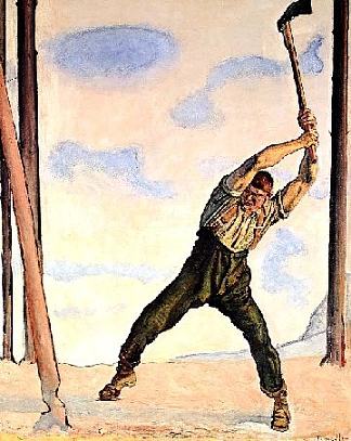 伐木 工人 Lumberjack (1910)，费迪南德·霍德勒