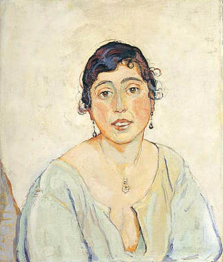 一个女人的肖像 Portrait of a Woman (1887)，费迪南德·霍德勒