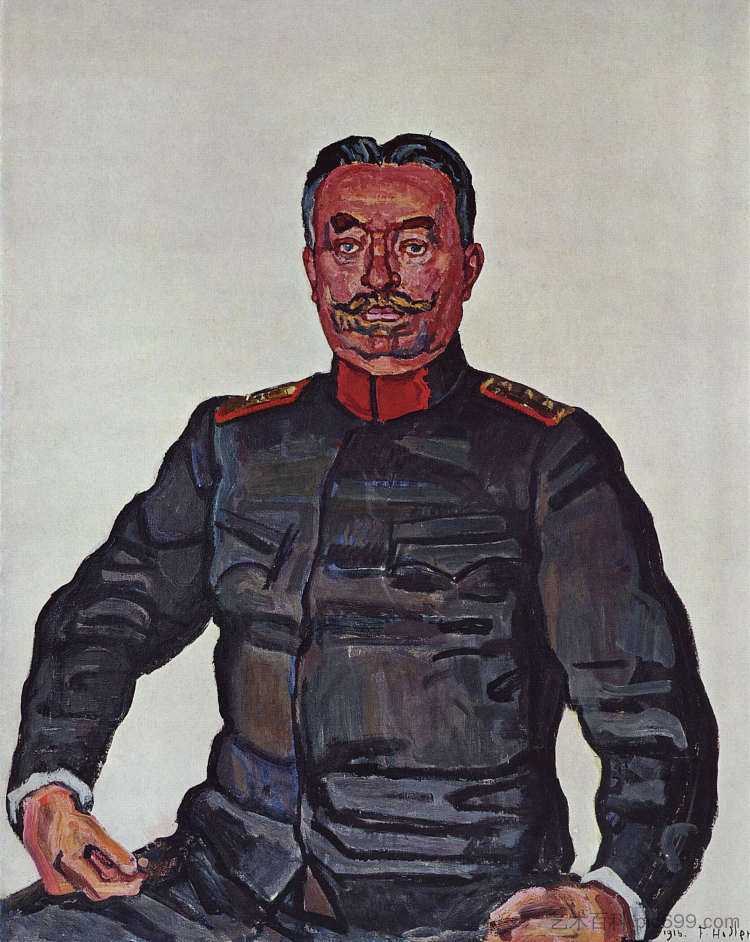 乌尔里希·威尔将军的肖像 Portrait of General Ulrich Wille (1916)，费迪南德·霍德勒