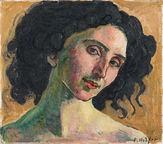 朱利亚·莱昂纳尔迪的肖像 Portrait of Giulia Leonardi (1910)，费迪南德·霍德勒