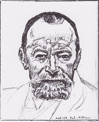 自画像 Self-portrait (1916)，费迪南德·霍德勒