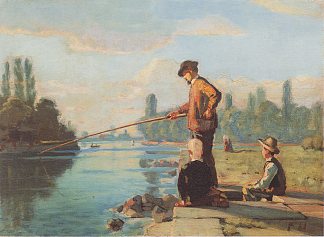 渔夫 The fisherman (c.1879)，费迪南德·霍德勒