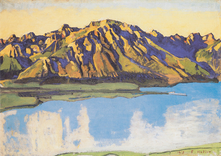 清晨阳光下的格拉蒙 The Grammont in the morning sun (1917)，费迪南德·霍德勒