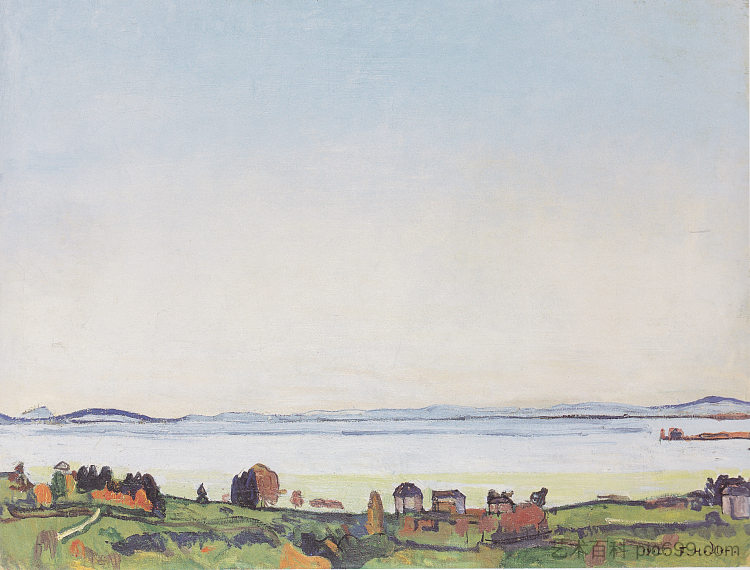 洛桑的日内瓦湖 The Lake Geneva from Lausanne (1912)，费迪南德·霍德勒