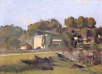 日内瓦苏斯特尔磨坊 The mill of Sous Terre in Geneva (1878)，费迪南德·霍德勒