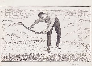 工作割草机 The working mower (1909)，费迪南德·霍德勒