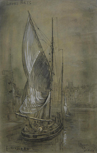 翁弗勒老城，“他们的港口” Honfleur Le Vieux, “Leurs Ports” (1912)，费尔南德·康贝斯