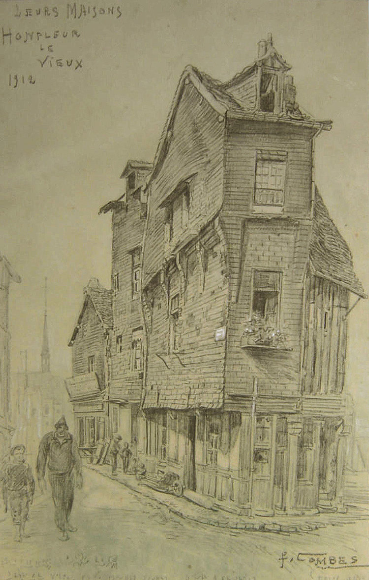 翁弗勒·勒·维约，“他们的房子” Honfleur Le Vieux, "Leurs Maisons" (1912)，费尔南德·康贝斯