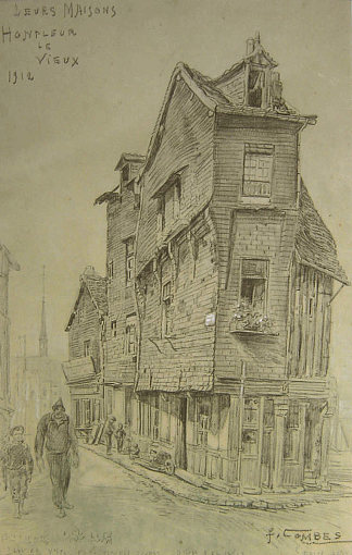翁弗勒·勒·维约，“他们的房子” Honfleur Le Vieux, “Leurs Maisons” (1912)，费尔南德·康贝斯