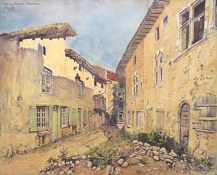 佩鲁日，王子街 Pérouges, Rue Des Princes (1919)，费尔南德·康贝斯