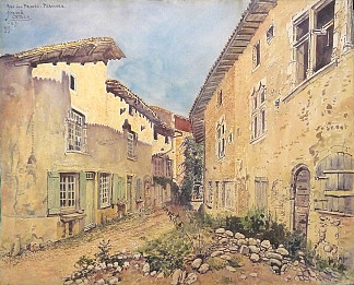 佩鲁日，王子街 Pérouges, Rue Des Princes (1919)，费尔南德·康贝斯