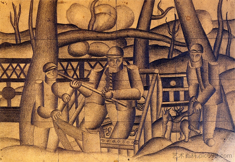 渔民 Fishermen (1921)，费尔南德·莱热