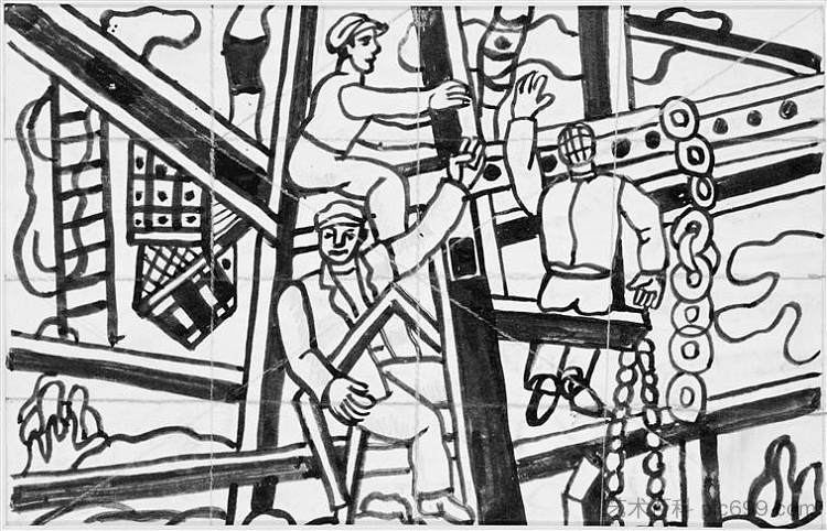 建筑商学习 Study for builders，费尔南德·莱热