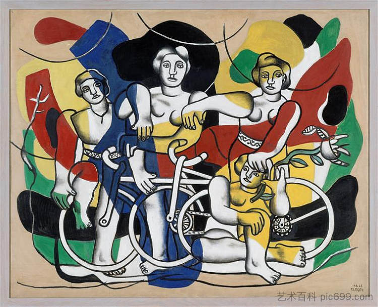 四位自行车手 The four cyclists，费尔南德·莱热