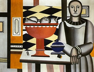 水果盘的女人 The Woman with the fruit dish (1924)，费尔南德·莱热