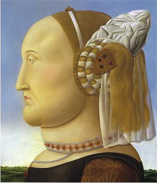 巴蒂斯塔·斯福尔扎（以皮耶罗·德拉·弗朗西斯卡的名字命名） Battista Sforza (after Piero della Francesca) (1998)，费尔南多·博特罗