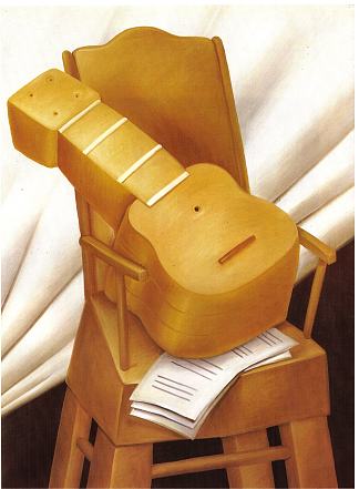 吉他和椅子 Guitar and Chair (1983)，费尔南多·博特罗