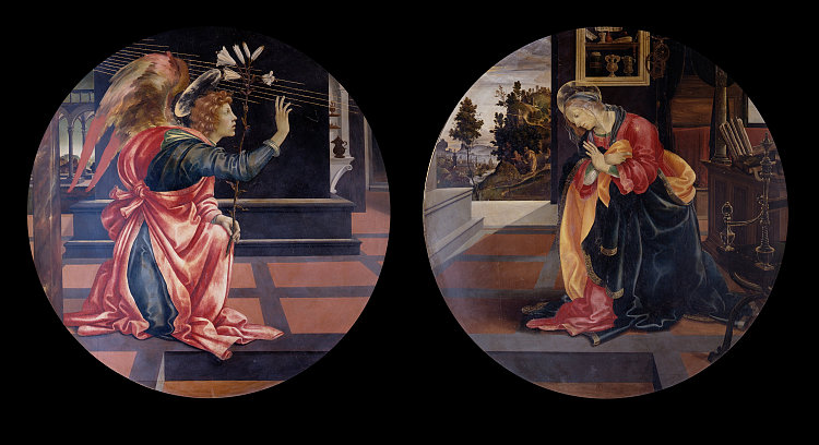 报喜 Annunciation (1484)，菲利皮诺·里皮
