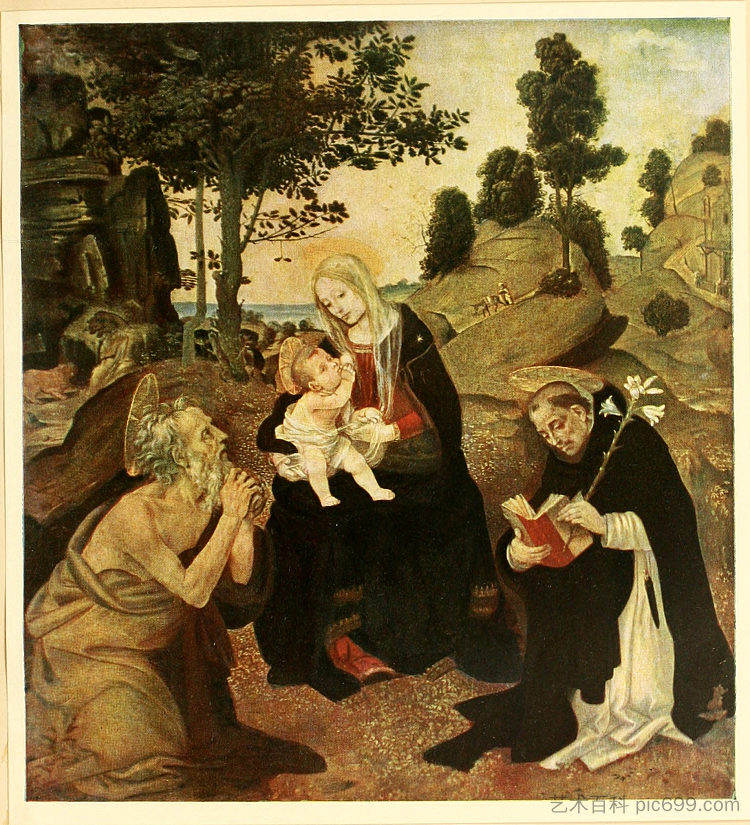 麦当娜和圣子与圣徒 Madonna and Child with Saints (1485)，菲利皮诺·里皮