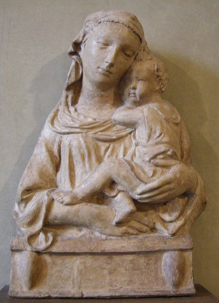 麦当娜与孩子 Madonna with Child (c.1402; Italy  )，菲利波·布鲁内莱斯基