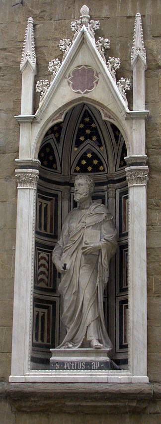 圣彼得 Saint Peter (1413; Italy                     )，菲利波·布鲁内莱斯基