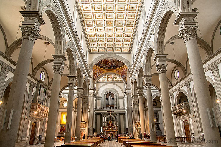 圣洛伦索, 佛罗伦萨 San Lorenzo, Florence (c.1419),菲利波·布鲁内莱斯基