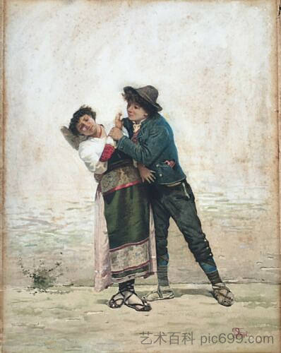 农民夫妇 Peasant couple，菲利波·因多尼