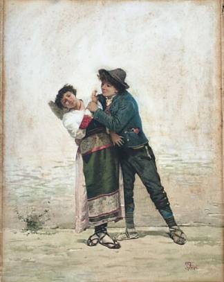 农民夫妇 Peasant couple，菲利波·因多尼