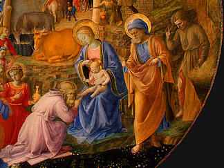 贤士的崇拜（局部） Adoration of the Magi (detail)，弗拉·菲利普·利比