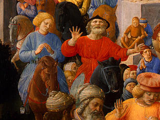 贤士的崇拜（局部） Adoration of the Magi (detail)，弗拉·菲利普·利比