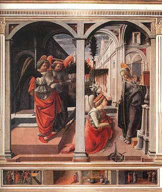 报喜 Annunciation (1445)，弗拉·菲利普·利比