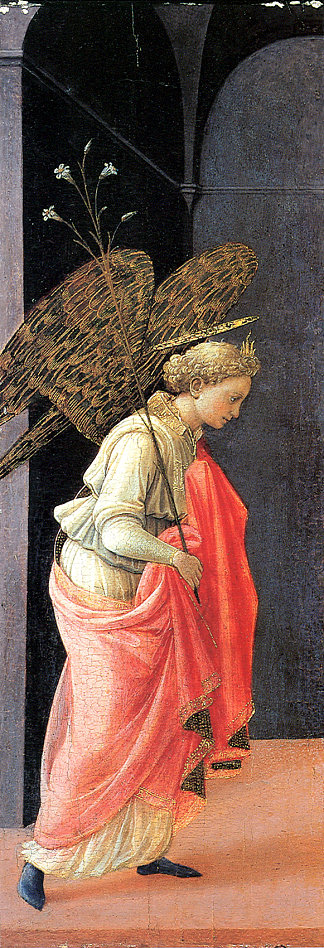 天使报喜，左翼 Annunciation, left wing (1430)，弗拉·菲利普·利比