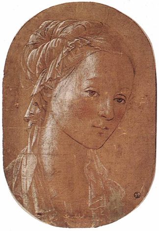 一个女人的头 Head of a Woman (1452)，弗拉·菲利普·利比