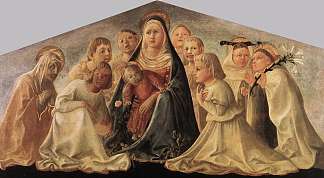 谦卑的麦当娜 Madonna of Humility (1430)，弗拉·菲利普·利比