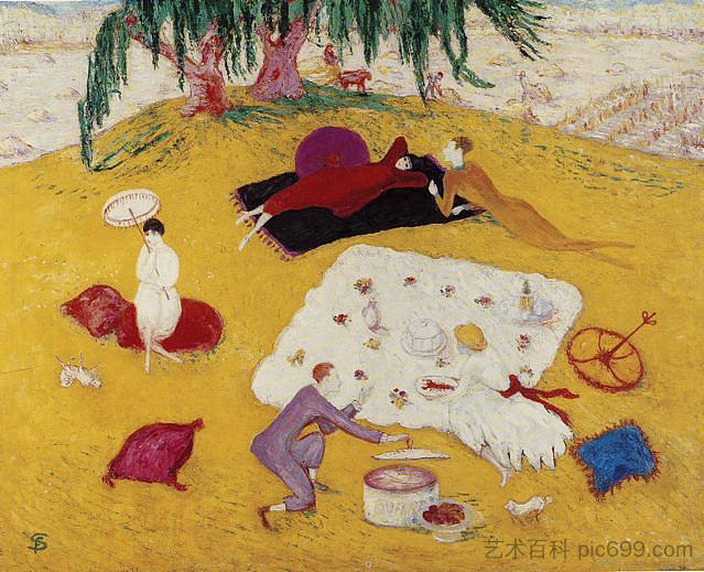 贝德福德山野餐 Picnic at Bedford Hills (1918)，弗洛琳·史提海莫