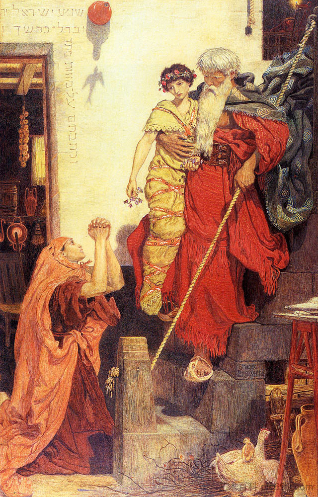 以利亚恢复寡妇的儿子 Elijah restoring the Widow's Son (1868)，福特·马多克斯·布朗