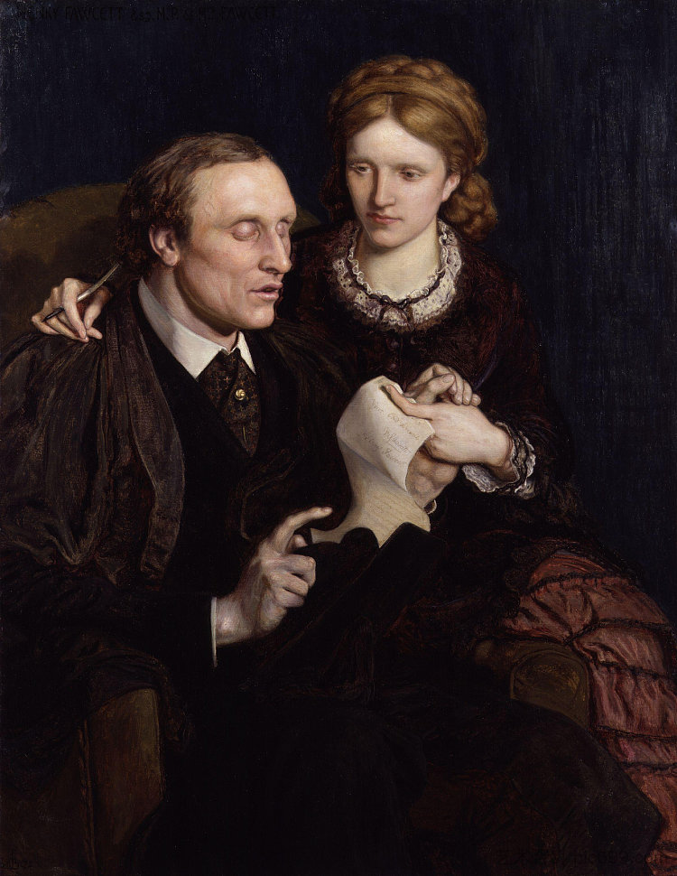 亨利·福塞特;米利森特·加勒特·福塞特夫人 Henry Fawcett; Dame Millicent Garrett Fawcett (1872),福特·马多克斯·布朗
