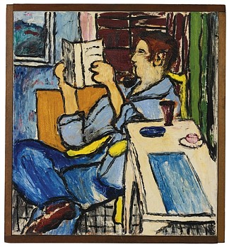 读书人（自画像） Reading Man (Self-Portrait)，福雷斯特·贝丝