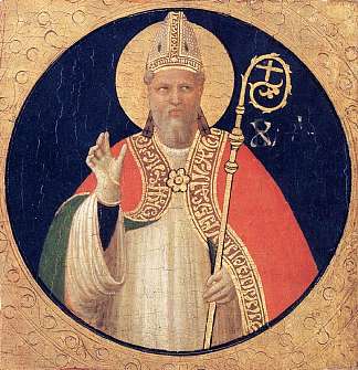 圣主教 A Bishop Saint (c.1425)，弗拉·安吉利科