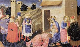 贤士的崇拜 Adoration of the Magi (1433 – 1434)，弗拉·安吉利科