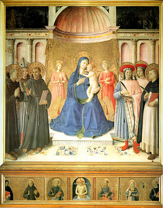 博斯科·艾·弗拉蒂祭坛画 Bosco ai Frati Altarpiece (c.1450)，弗拉·安吉利科