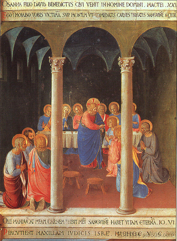 使徒共融 Communion of the Apostles (1451 - 1452)，弗拉·安吉利科